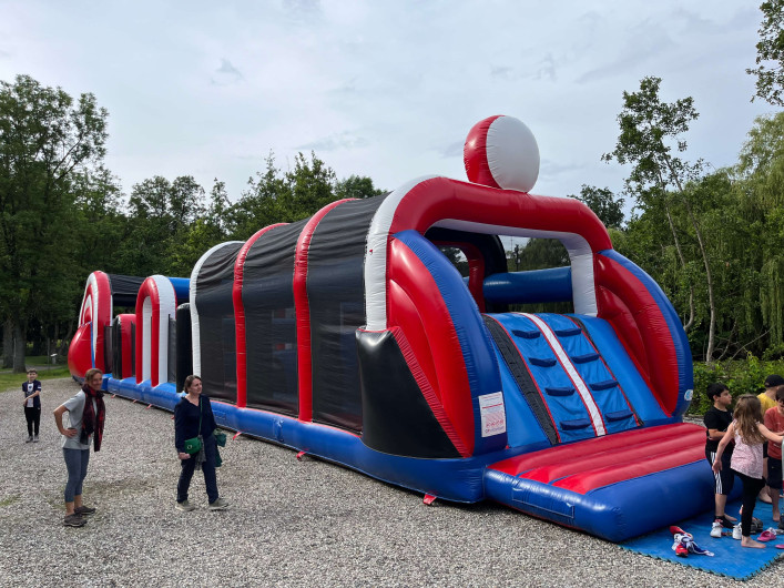 Parcours Ninja gonflable en location en Alsace